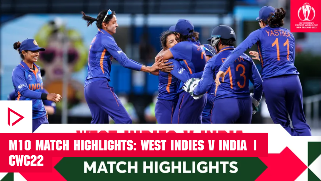 review india women vs west indies icc womens world cup 2022