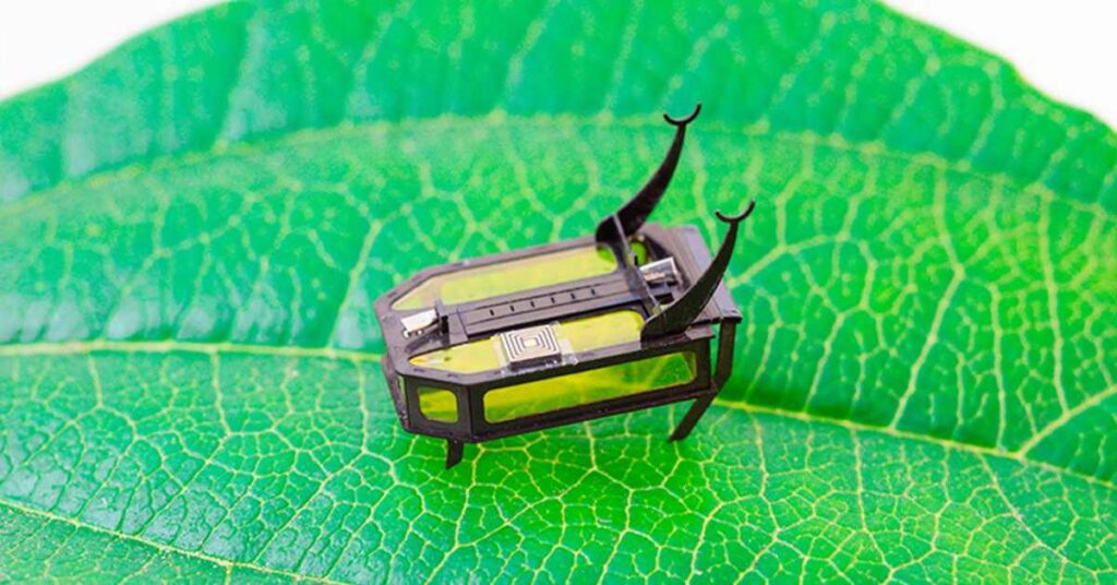 Methanol fuel gives this little robot beetle the freedom to grow