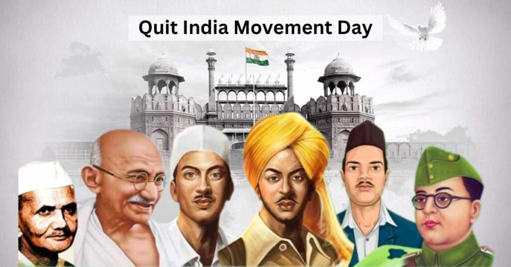 Mahatma Gandhi launched the Quit India movement against the British in 1942